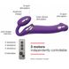 Безремінний страпон з вібрацією Strap-On-Me Vibrating Violet M, діаметр 3,3см, пульт ДК, регульовани SO3825 фото 2