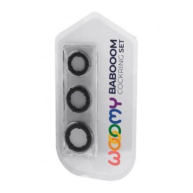 Набір ерекційних кілець Wooomy Babooom cockring set SO7436 фото