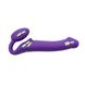 Безремінний страпон з вібрацією Strap-On-Me Vibrating Violet L, діам. 3,7см, пульт ДК, регульований SO3826 фото 3