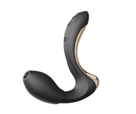 Вібратор-пульсатор з вакуумною насадкою Zalo &ndash; Talis G-Spot PulseWave Vibrator Obsidian Black SX0713 фото