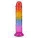 Фалоімітатор Doc Johnson Crystal Jellies - 7 Inch Сlassic Dong - Rainbow SX4447 фото 2